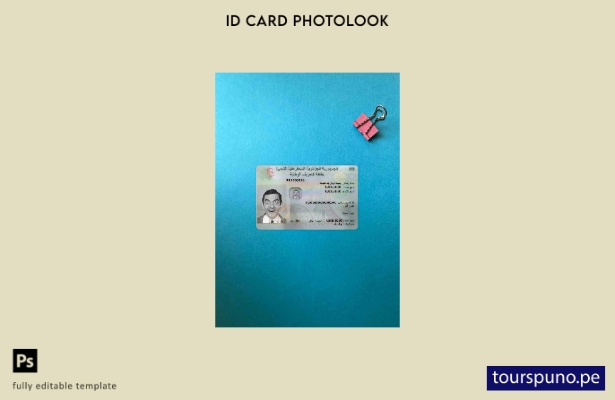 Plantilla FRONTAL lista para imprimir con foto de identificación de Argelia